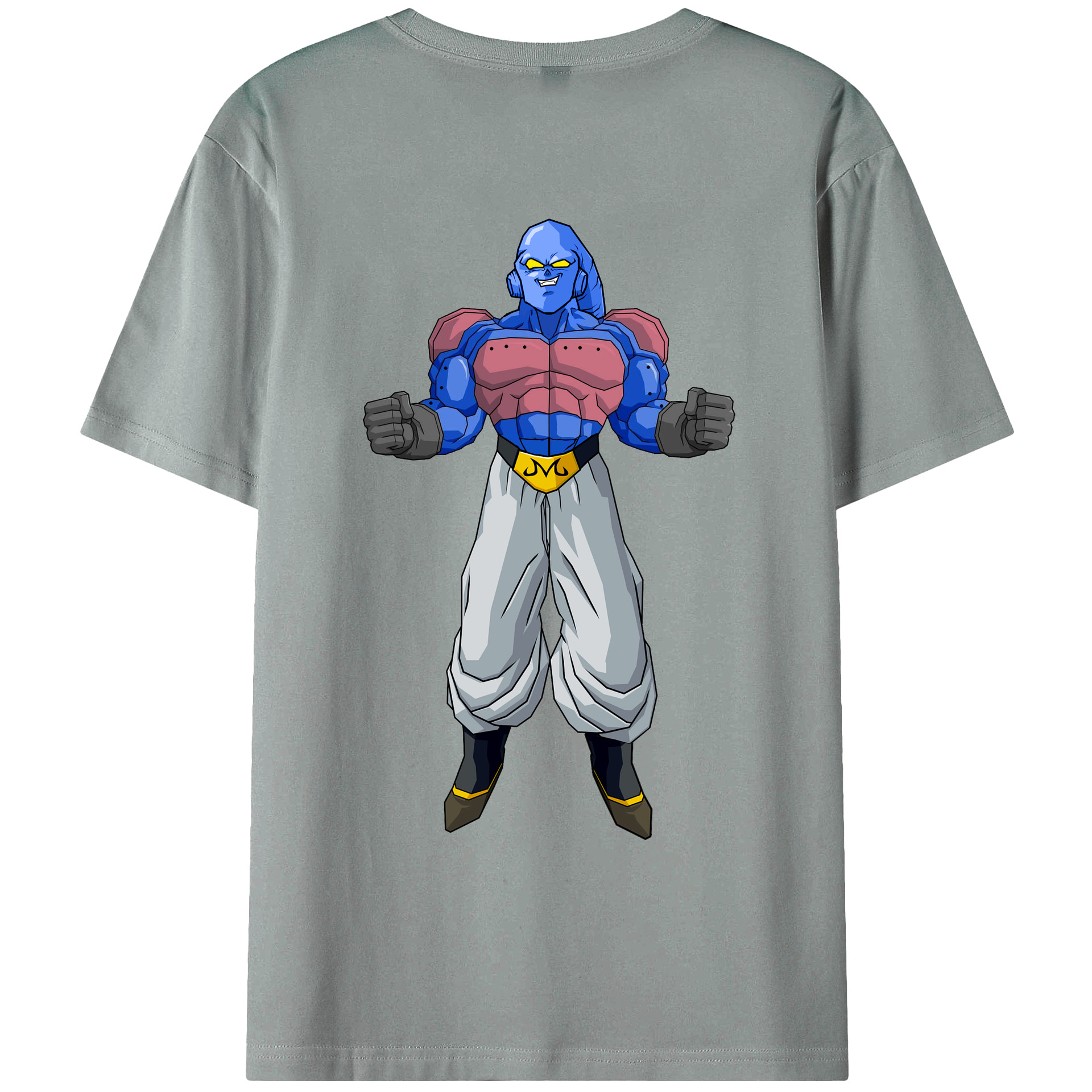 （画像用） ドラゴンボール 魔人ブウ DRAGON BALL Majin Buu 綿100％ メンズ半袖Tシャツ（バックプリント） 通気性